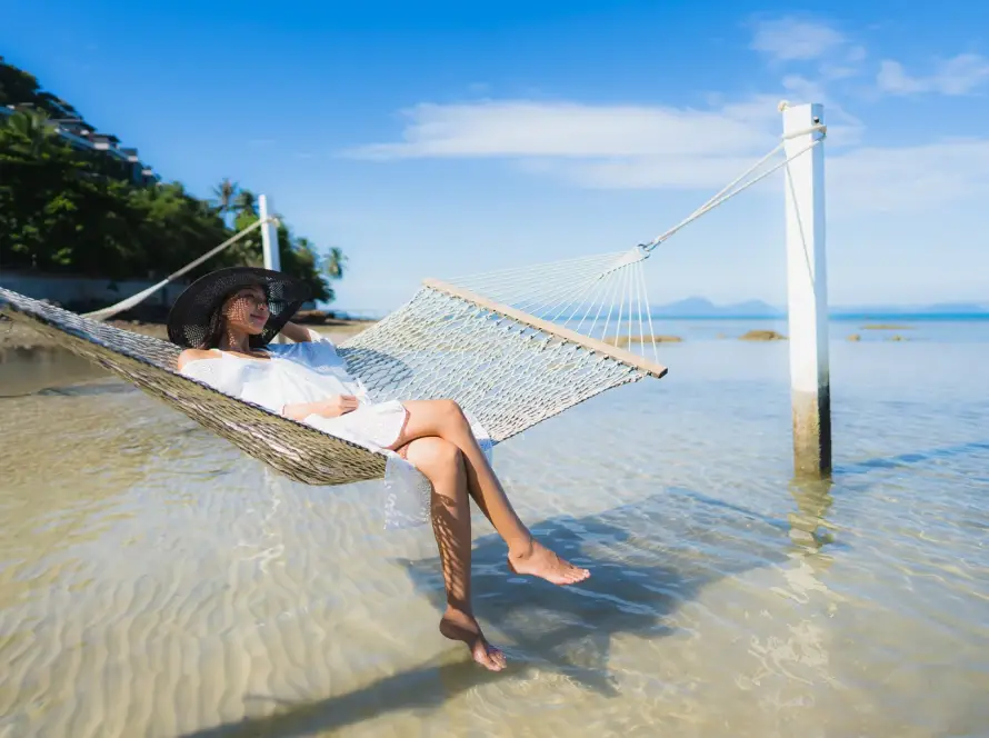 Women Relaxing in Maldives