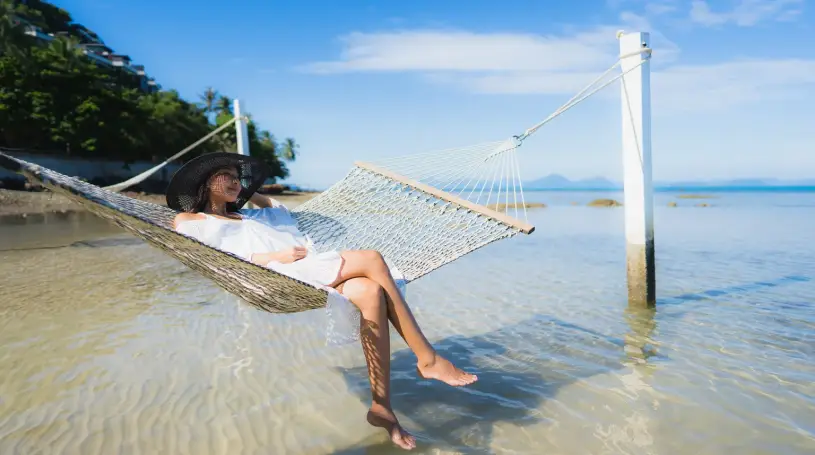 Women Relaxing in Maldives