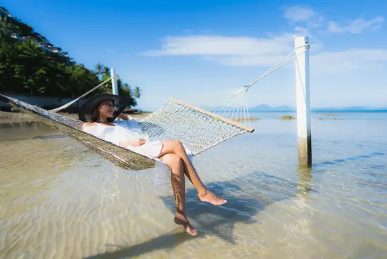 Women Relaxing in Maldives